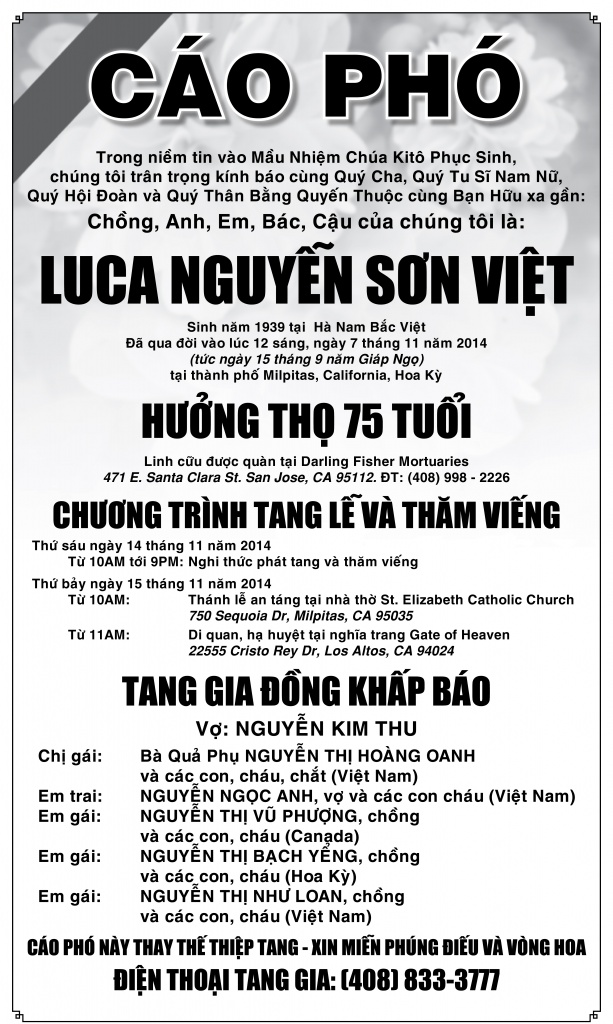 Cao Pho Luca Nguyen Son Viet