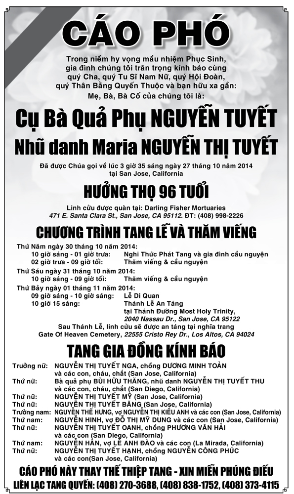 Cao Pho ba Nguyen Thi Tuyet