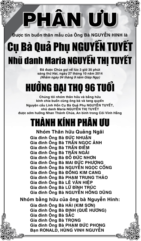 Phan Uu Ba Ng Thi Tuyet (Chu Cong)