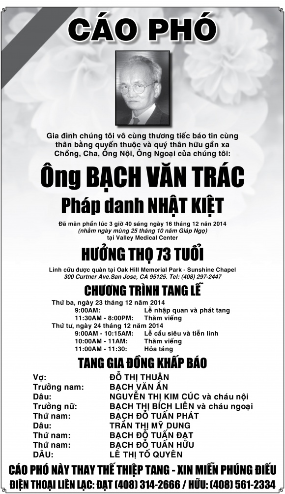 Cao Pho Ong Bach Van Trac