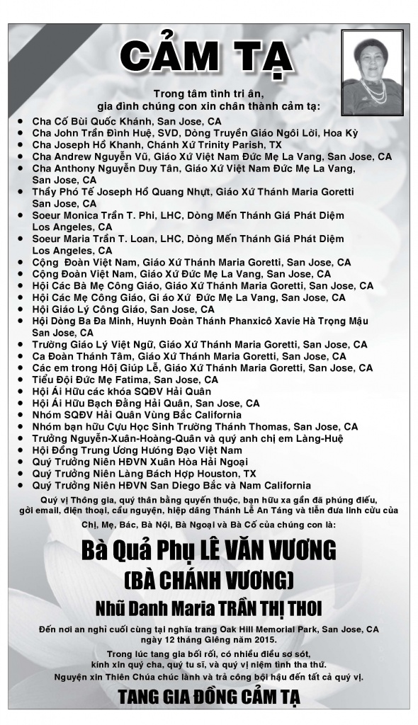 Cam Ta ba Le Van Vuong