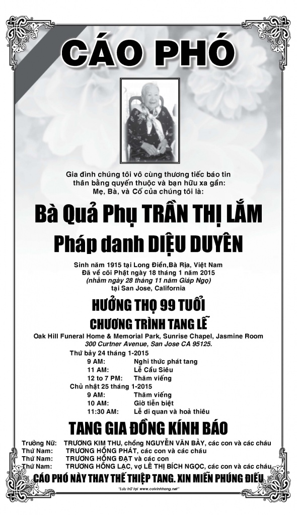 Cao Pho Ba Tran Thi Lam
