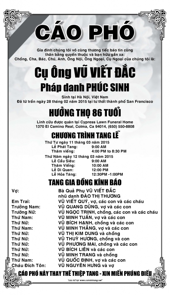 Cao Pho Cu Ong Vu Viet Dac
