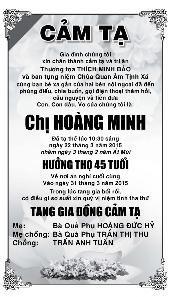 Cam Ta Ba Hoang Minh