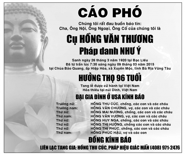 Cao Pho Cu Hong Van Thuong