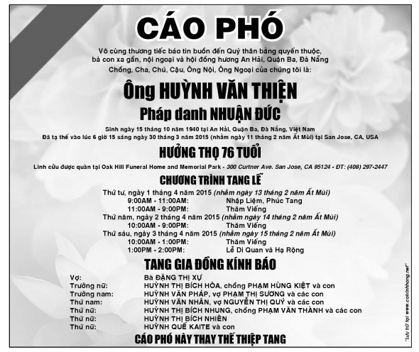 Cao Pho Ong Huynh Van Thien