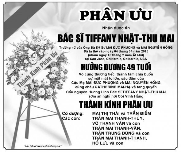 Phan Uu Bsi Nhat Thu Mai (Tran Diem)