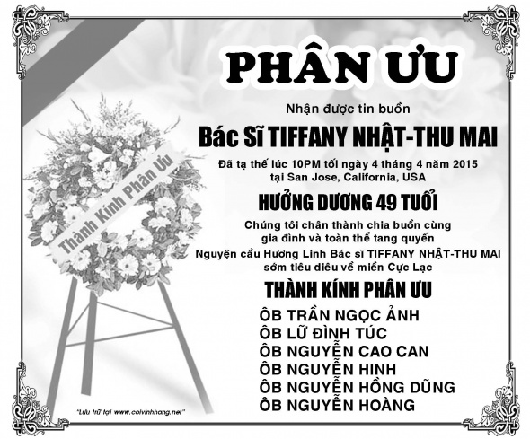 Phan Uu Bsi Nhat Thu Mai (chu Dung)