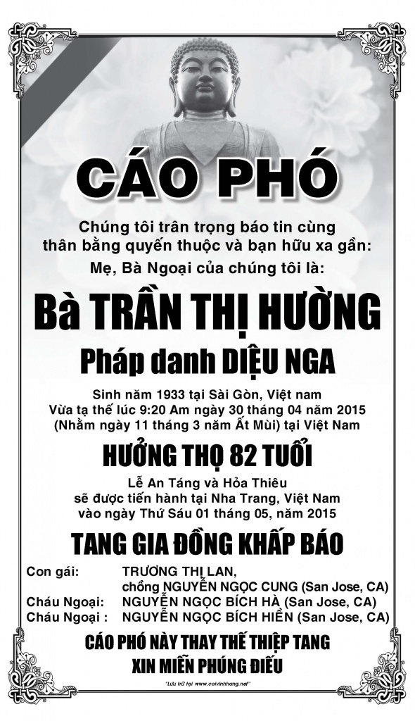 Cao Pho ba Tran Thi Huong