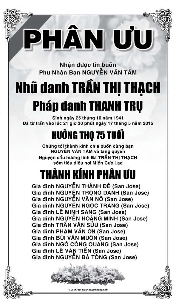 Phan Uu Ba Tran Thi Thach