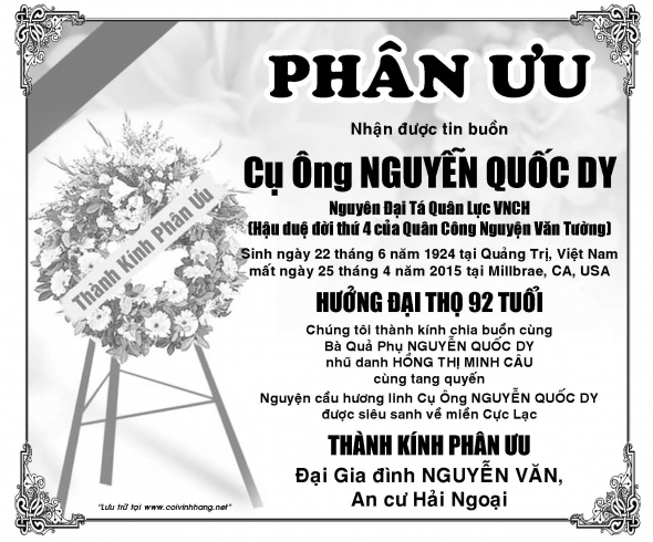Phan Uu Cu Ong Nguyen Quoc Dy