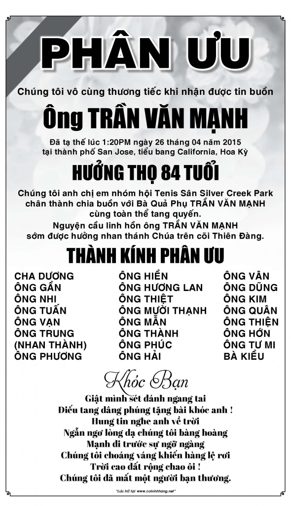 Phan Uu Ong Tran Van Manh