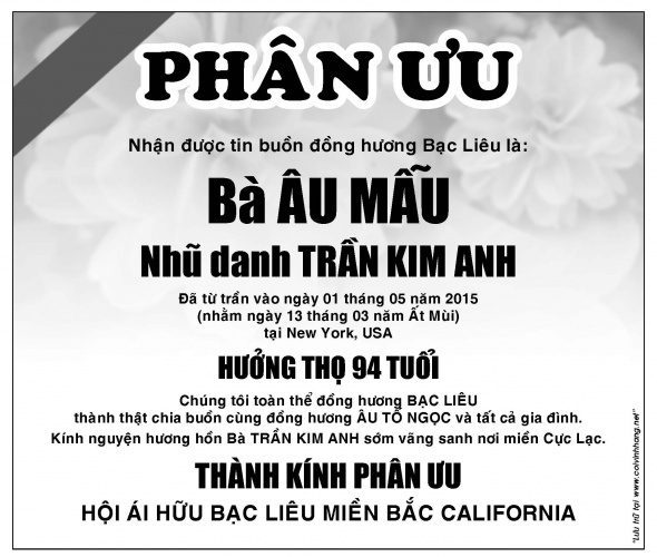 Phan uu  Ba Au Mau