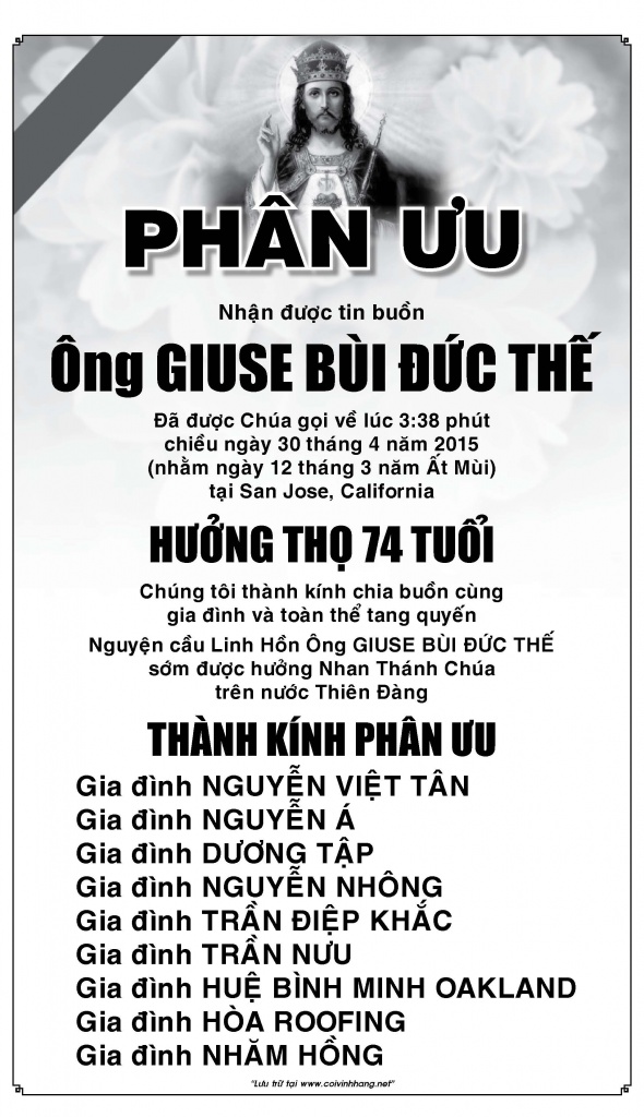 Phan uu  Ong Giuse Bui Duc The (Viettan)