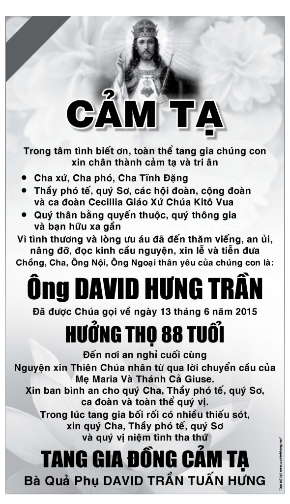 Cam ta Ong David Hung Tran