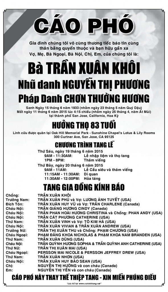 Cao Pho Ba Tran Xuan Khoi]