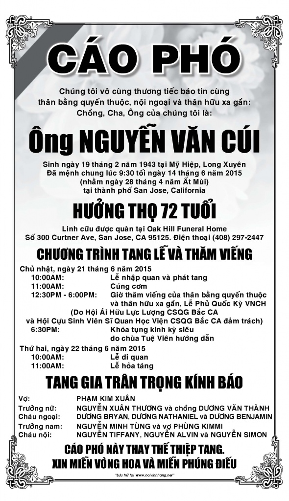 Cao Pho Ong Nguyen Van Cui