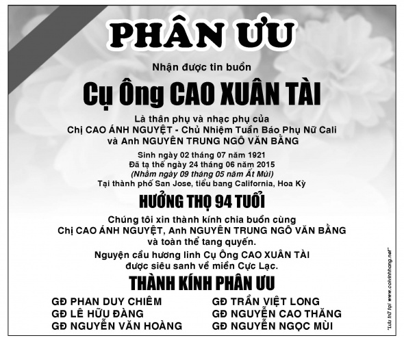 Phan Uu Ong Cao Xuan Tai (cHoang)