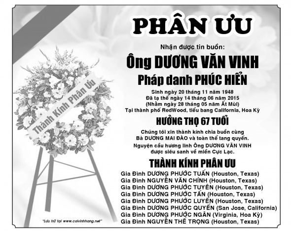 Phan uu Ong Duong Van Vinh