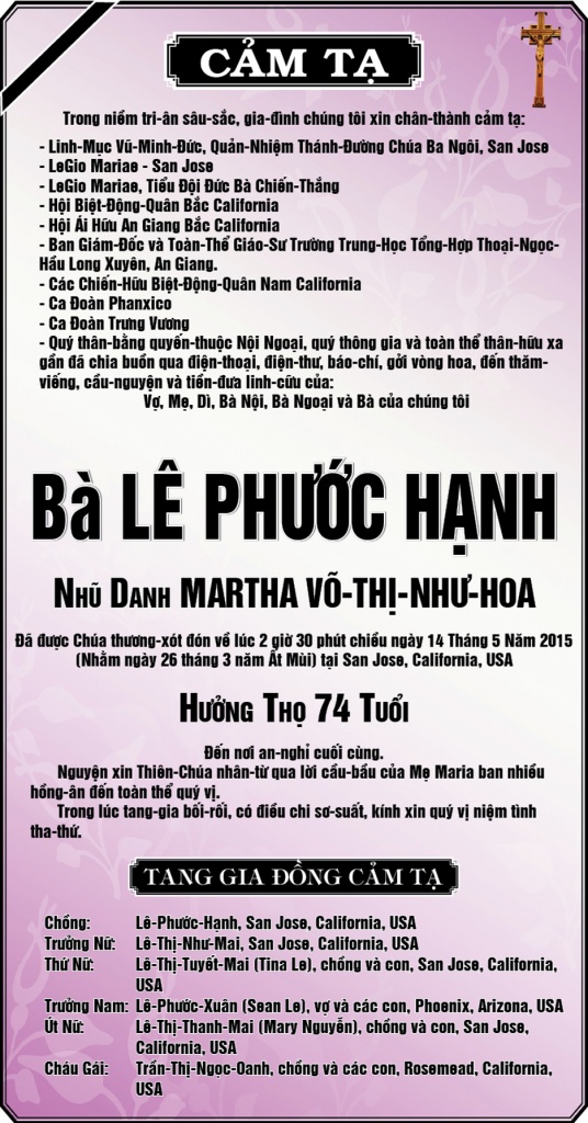 le phuoc hanh CT 1