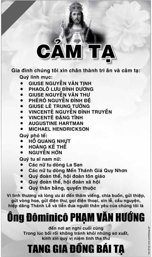 Cam Ta ong Pham Van Huong