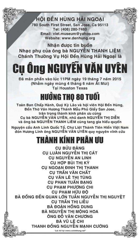 Phan uu Cu Nguyen Van Uyen