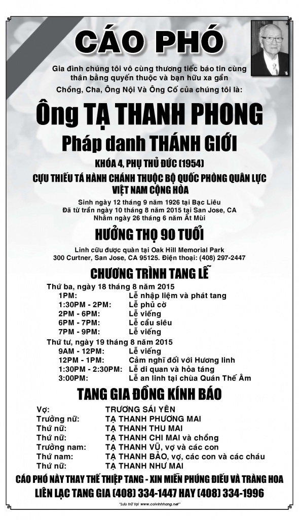 Cao Pho Ong Ta Thanh Phong