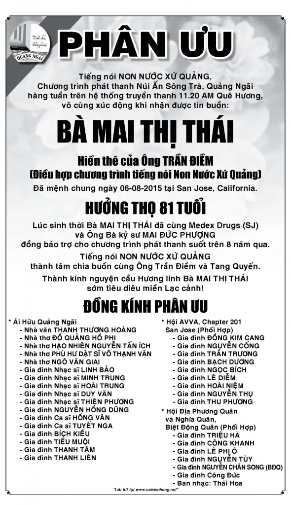 Phan uu Ba Mai Thi Thai (Diem Tran 081815)