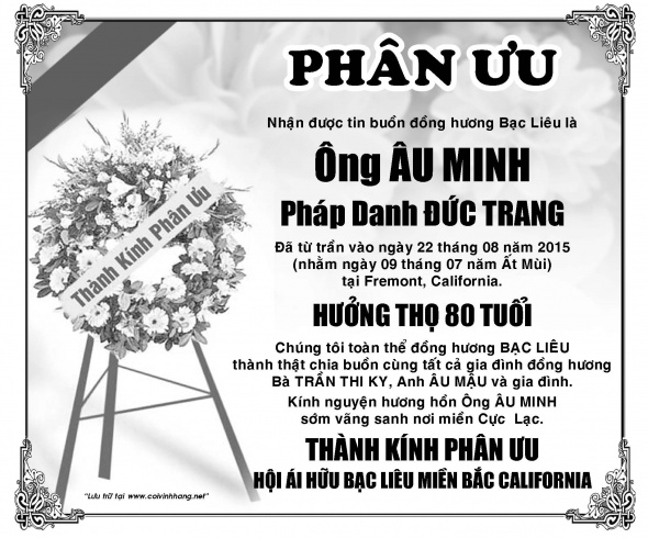 Phan uu ong Au Minh