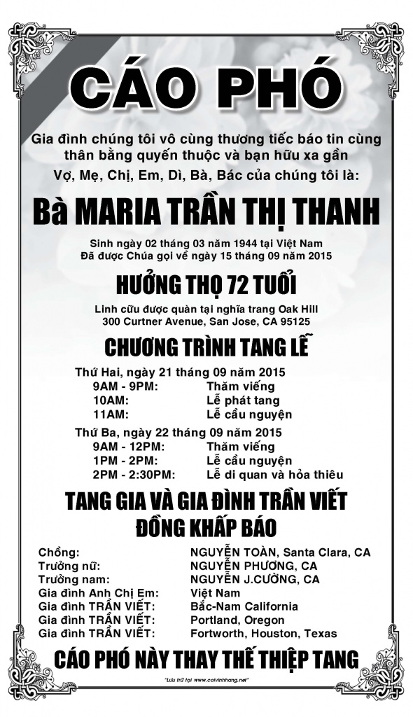 Cao Pho ba Tran Thi Thanh