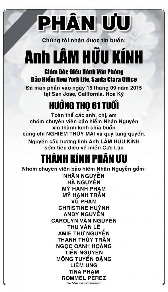 Phan uu Ong Lam Huu Kinh (Hanh Pham)