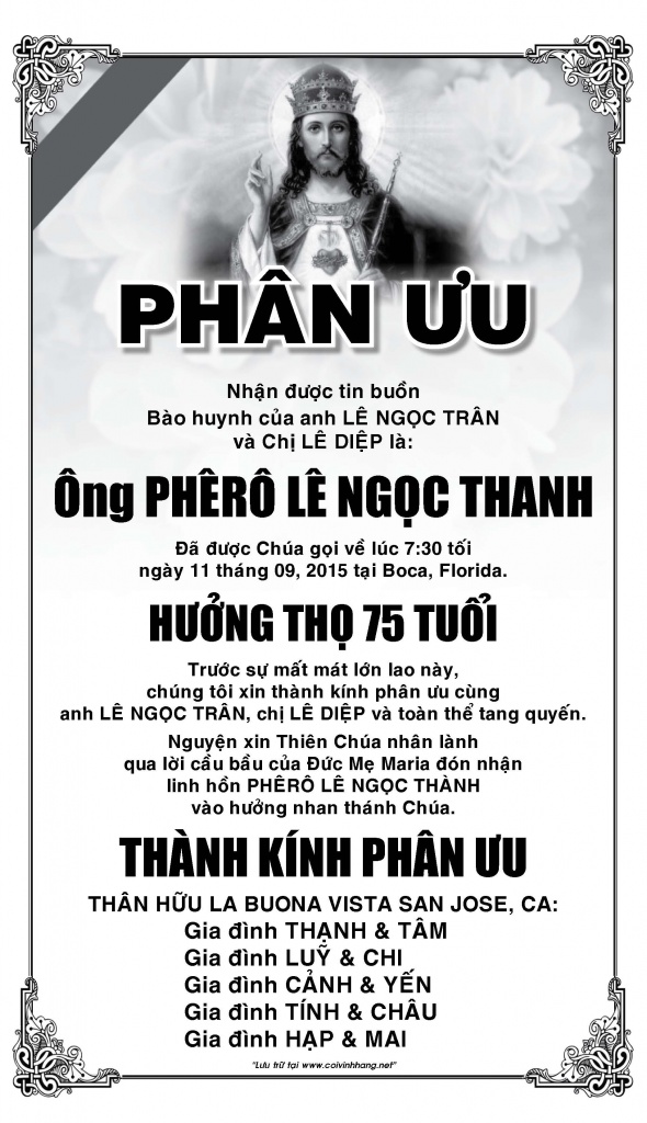 Phan uu Ong Le Ngoc Thanh
