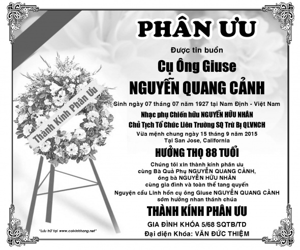 Phan uu Ong Nguyen Quang Canh