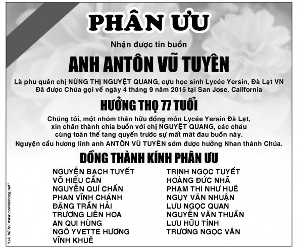Phan uu Ong Vu Tuyen