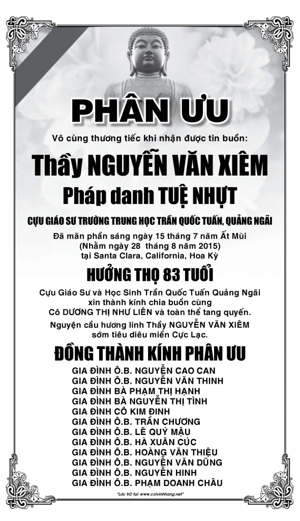 Phan uu ong Nguyen Van Xiem (chu Can)