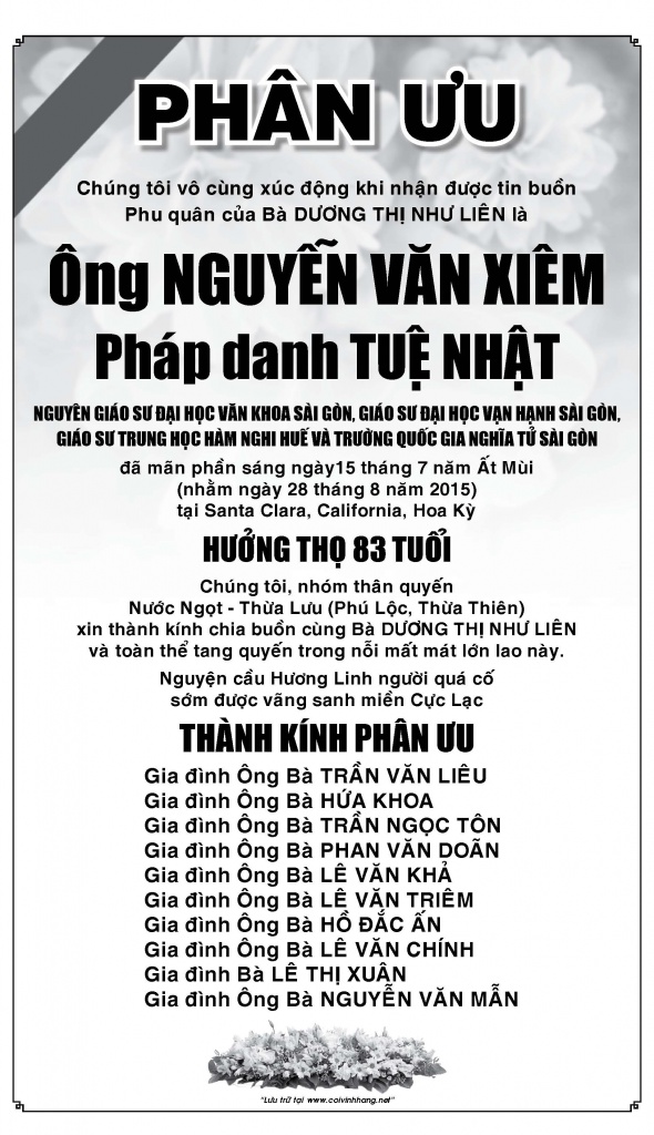 Phan uu ong Nguyen Van Xiem (chuChinh)
