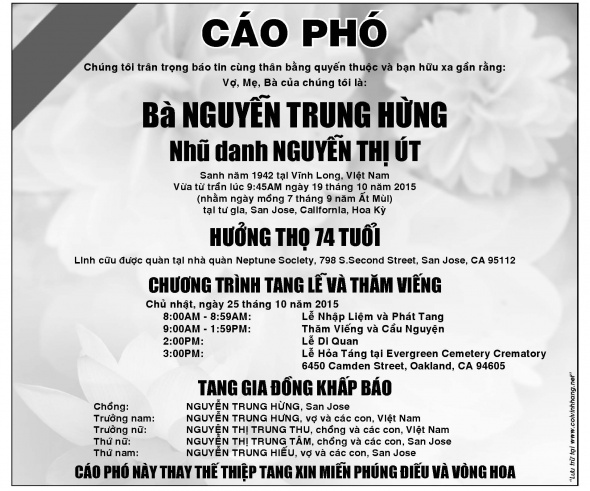 Cao pho ba Nguyen Trung Hung