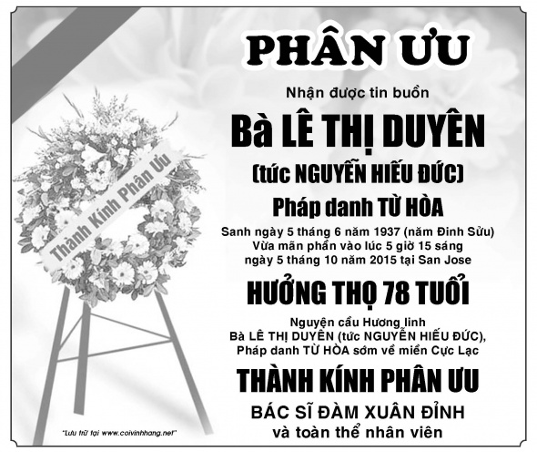 Phan Uu Ba Le Thi Duyen (BS Dinh)