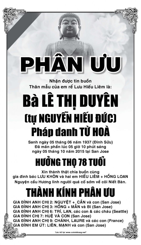 Phan Uu Ba Le Thi Duyen (co Lien)