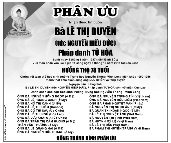 Phan Uu Ba Le Thi Duyen