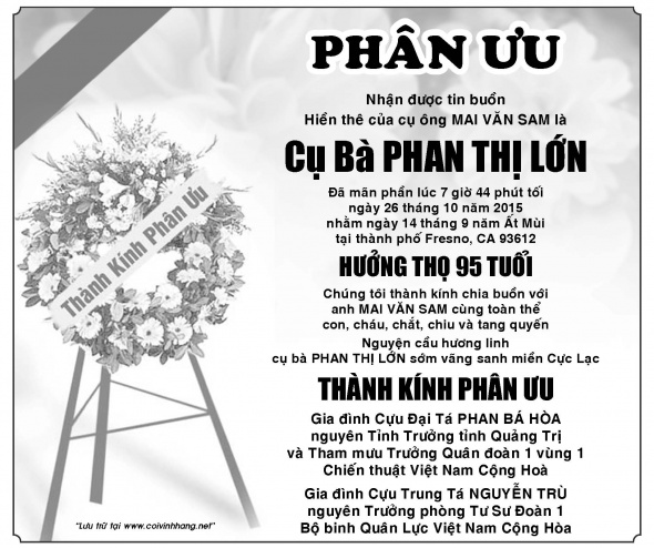 Phan uu ba Phan Thi Lon