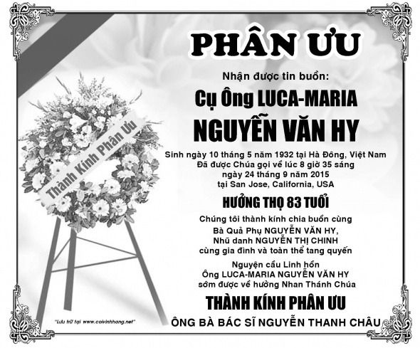 Phan uu ong Nguyen Van Hy