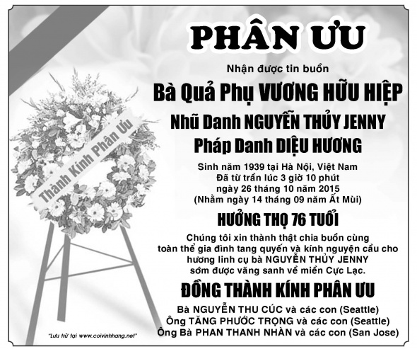 Phan uu ba Nguyen Thuy Jenny