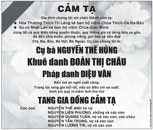 Cam Ta Ba Nguyen The Hungsua