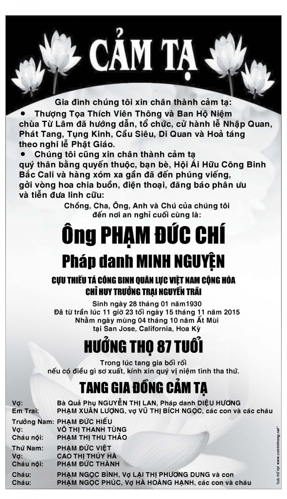 Cam Ta Ong Pham Duc Chi