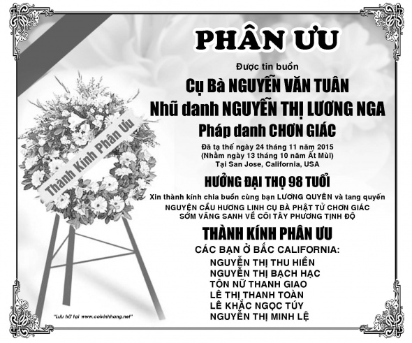 Phan Uu Ba Nguyen Thi Luong Nga (Dat Vo)