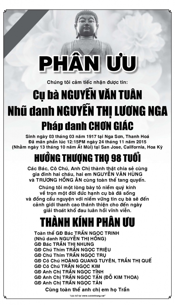 Phan Uu Ba Nguyen Thi Luong Nga (Tran Ngoc Kim)