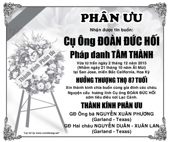 Phan uu Ong Doan Duc Hoi (Xuan Lan)