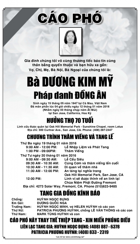 Cao Pho Ba Duong Kim My