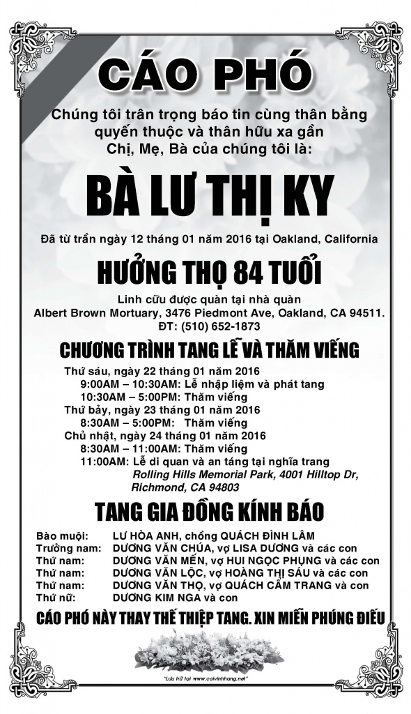 Cao Pho Ba Lu Thi Ky